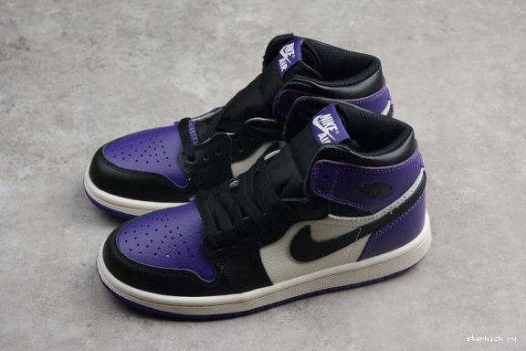 Retro Kid Jordan 'Court  1 OG Air Kids 555088-501 Purple' High 555088-501 0418